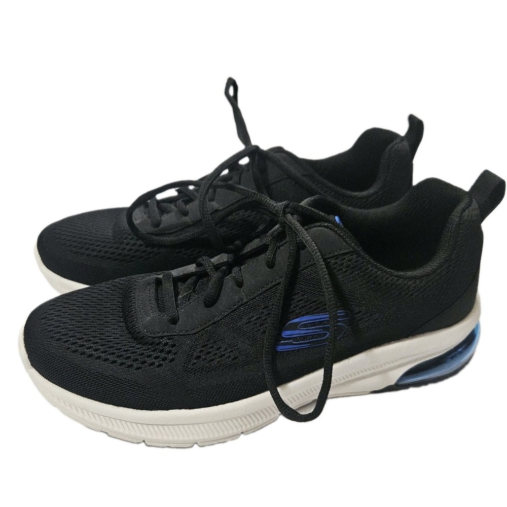 Skechers Shoes Air Men's Black Sport Run Mesh Comfort Memory Foam Casual Sz 10